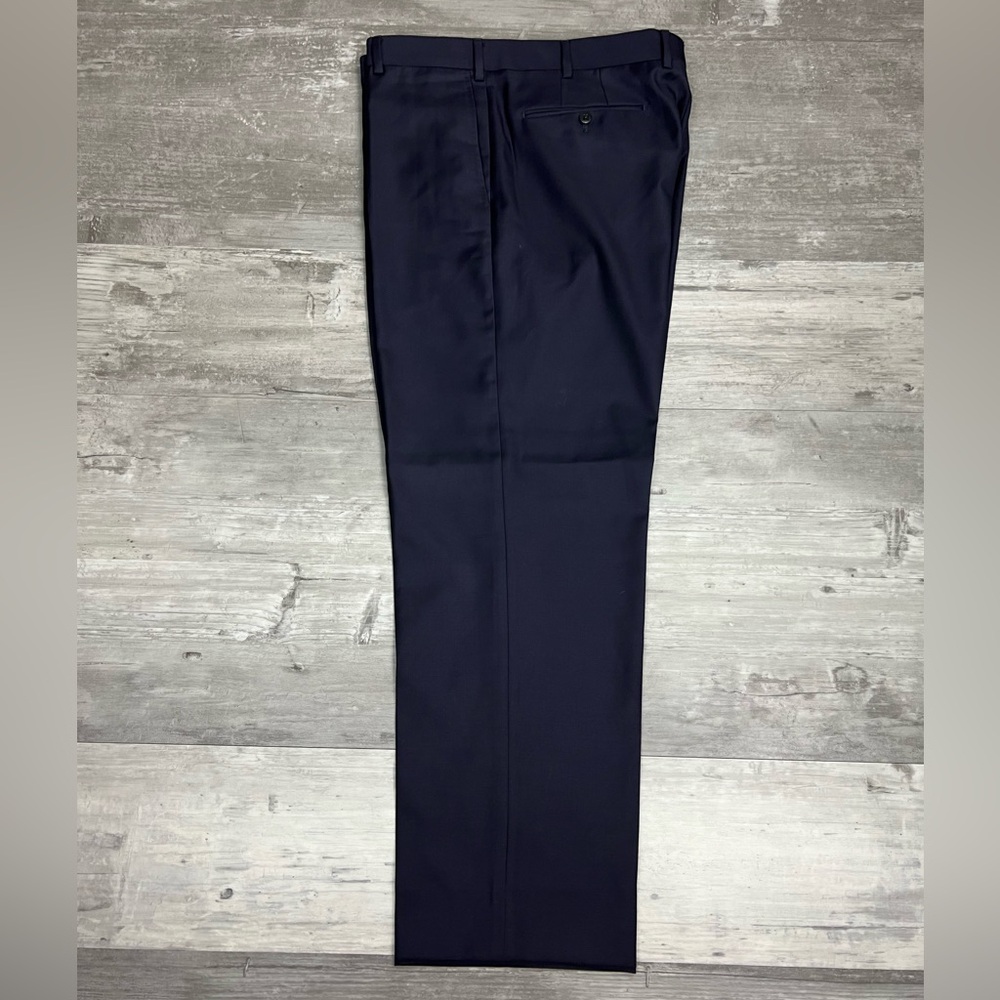 Zanella Navy Blue Devon Fit Dress Pants 38x29 - Picture 3 of 11